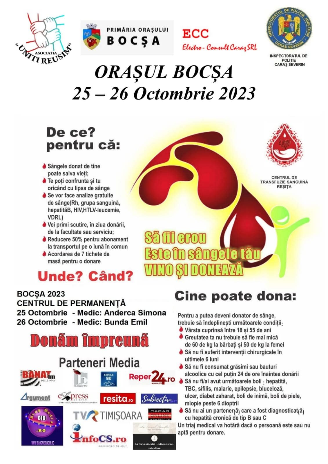 Donare de sânge Bocșa